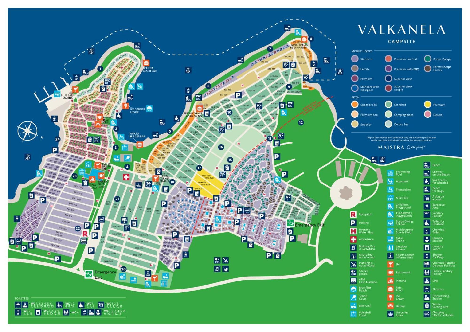 Maistra Camping Valkanela Pitches فونتانا المظهر الخارجي الصورة